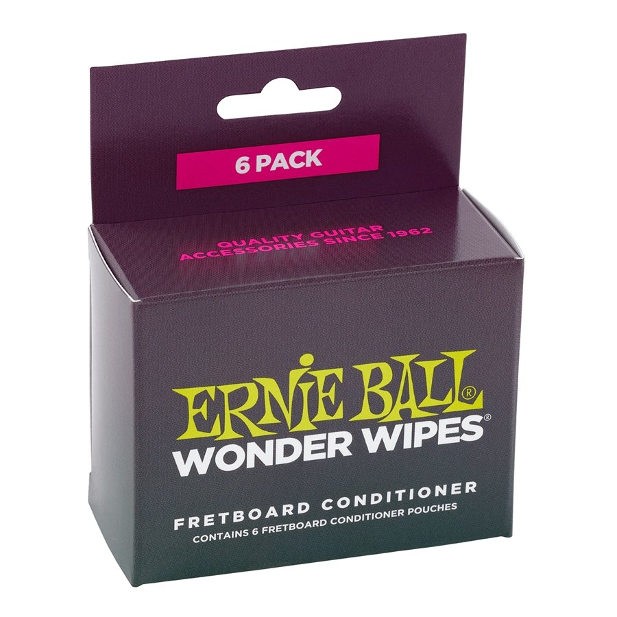 ERNIE BALL Wonder Wipes Fretboard Conditioner (6 Pack) ERNIE BALL Wonder Wipes Fretboard Conditioner (6 Pack)