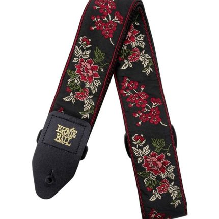 ERNIE BALL Tracolla Red Rose Jacquard