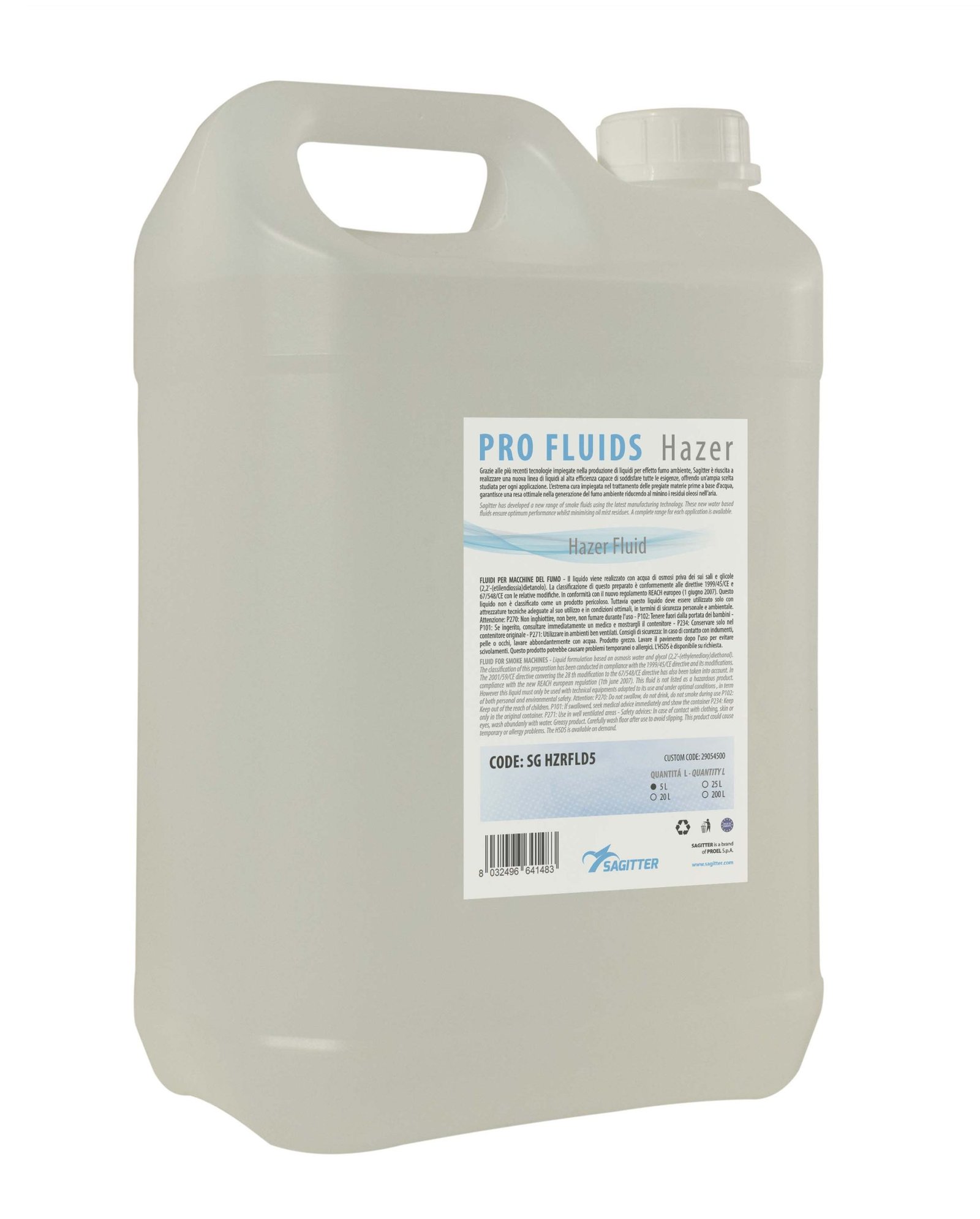 Sagitter Liquido per effetto nebbia a base d’acqua