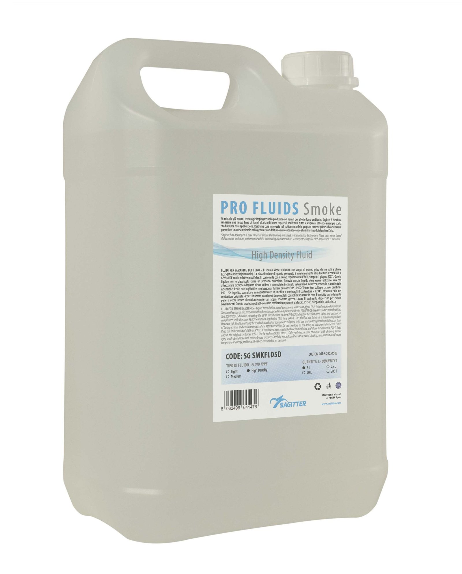 Sagitter PRO Fluids Liquido per effetto fumo a base d’acqua high