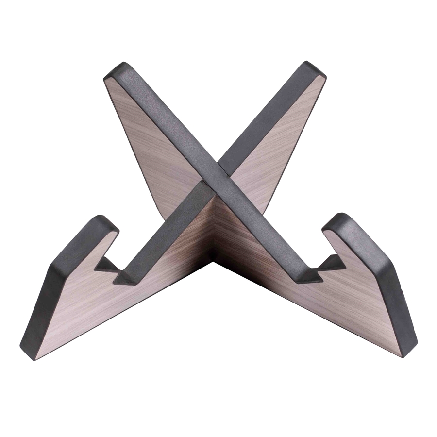 Gator Frameworks Elite Series – Supporto Da Terra Per Chitarra Acustica Ed Elettrica, Finitura Marrone, Base Larga E Struttura Stabile