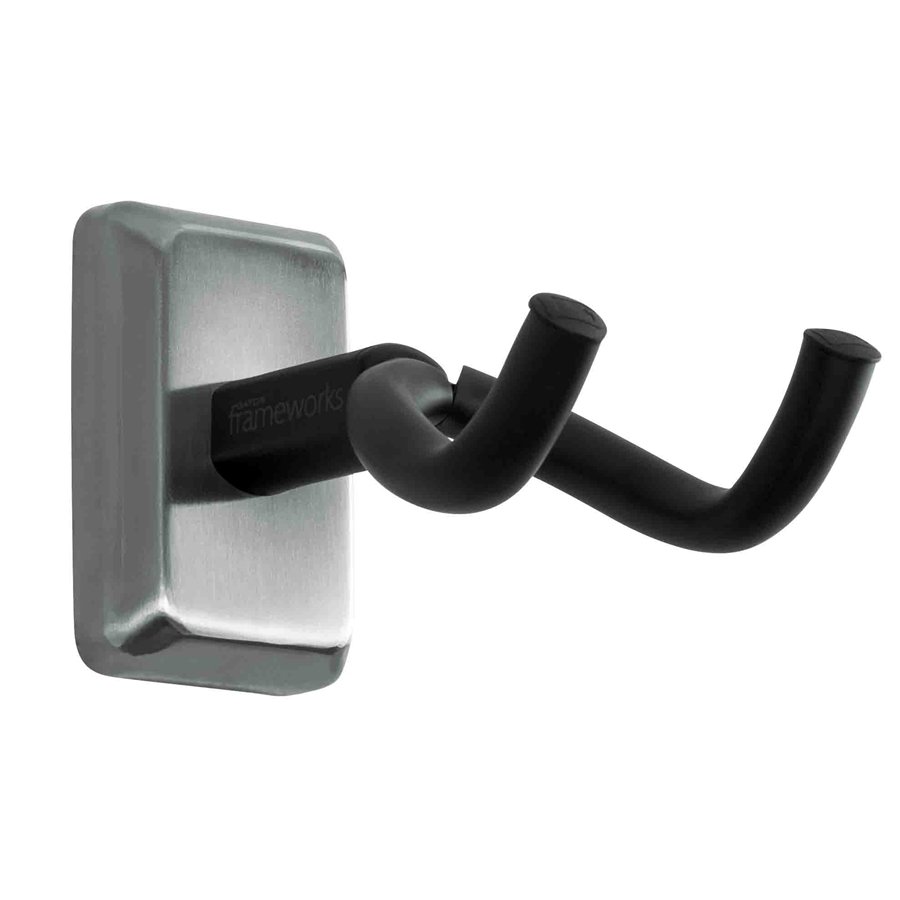 Gator Frameworks GFW-GTR-HNGRSCH Supporto a muro per chitarra con piastra in cromo satinato