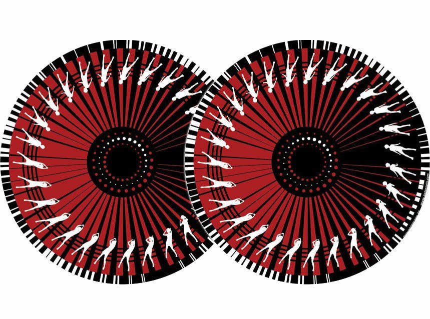 ZM1003_001.jpg 2x Zomo Slipmats - Dance - rosso 0020102301 - immagine 1