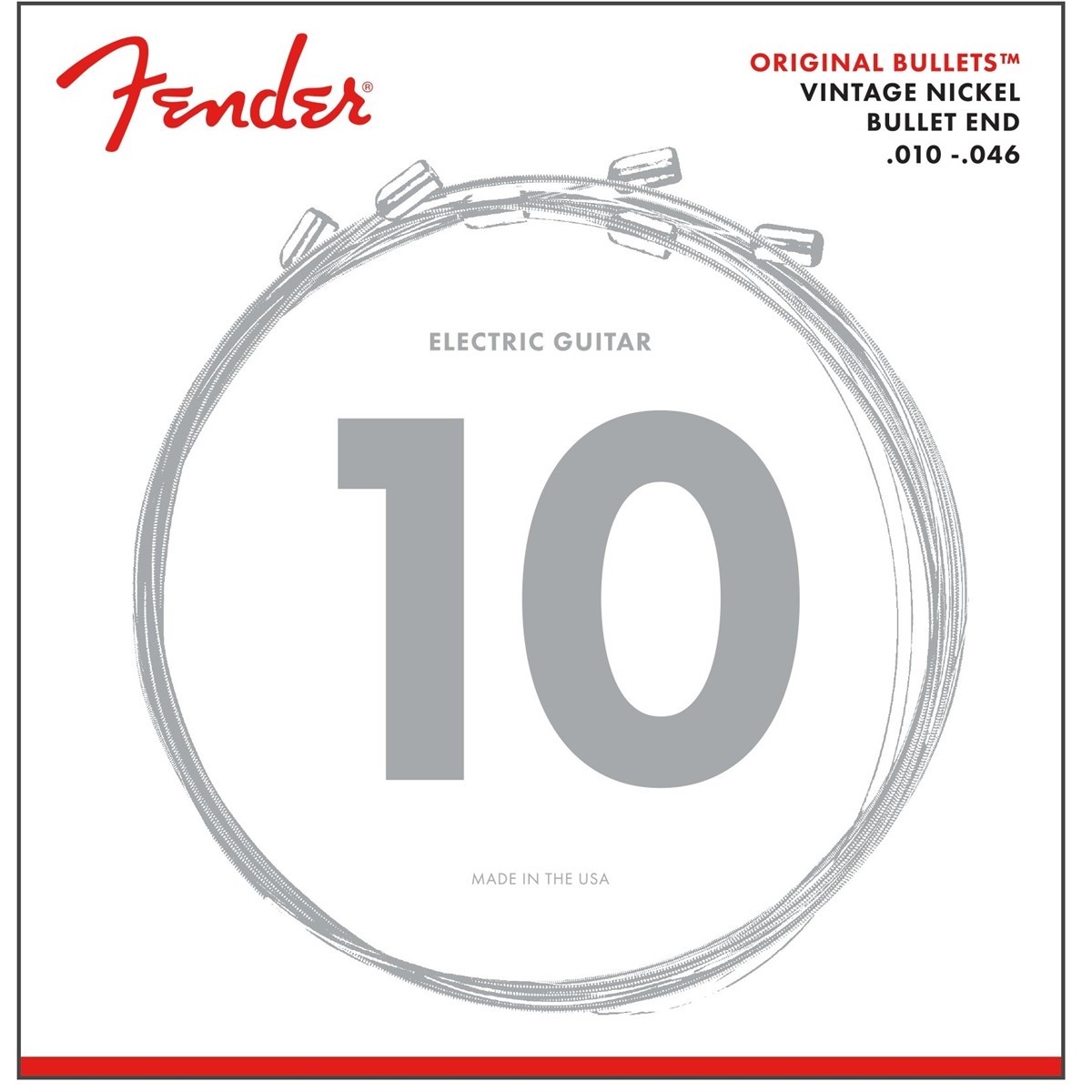 Fender Original Bullet ™ 3150R, nichel puro, scalatura .010-.046