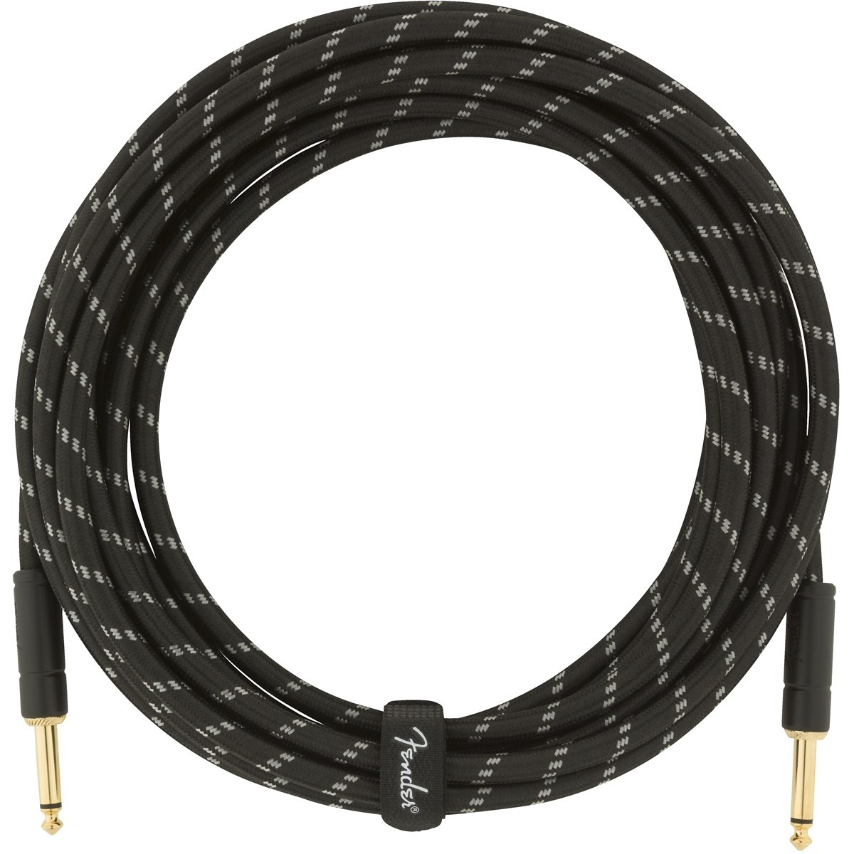 Fender Cavo per strumenti serie Deluxe Straight/Straight 18.6′ (5,5 m)  Black Tweed