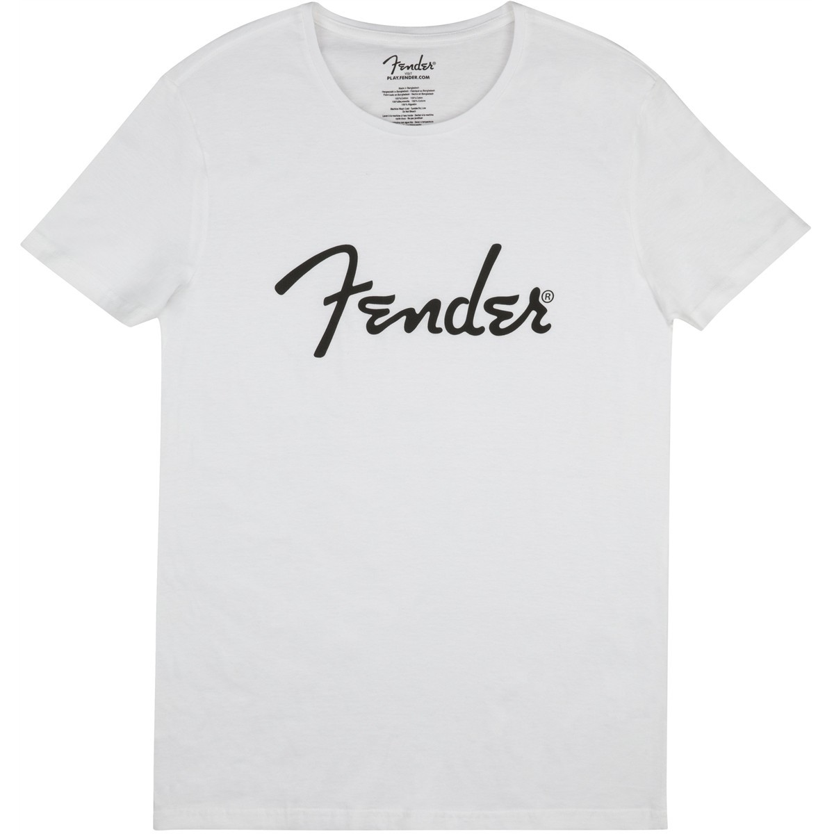 Fender T-shirt Fender® Spaghetti Logo da uomo White Large