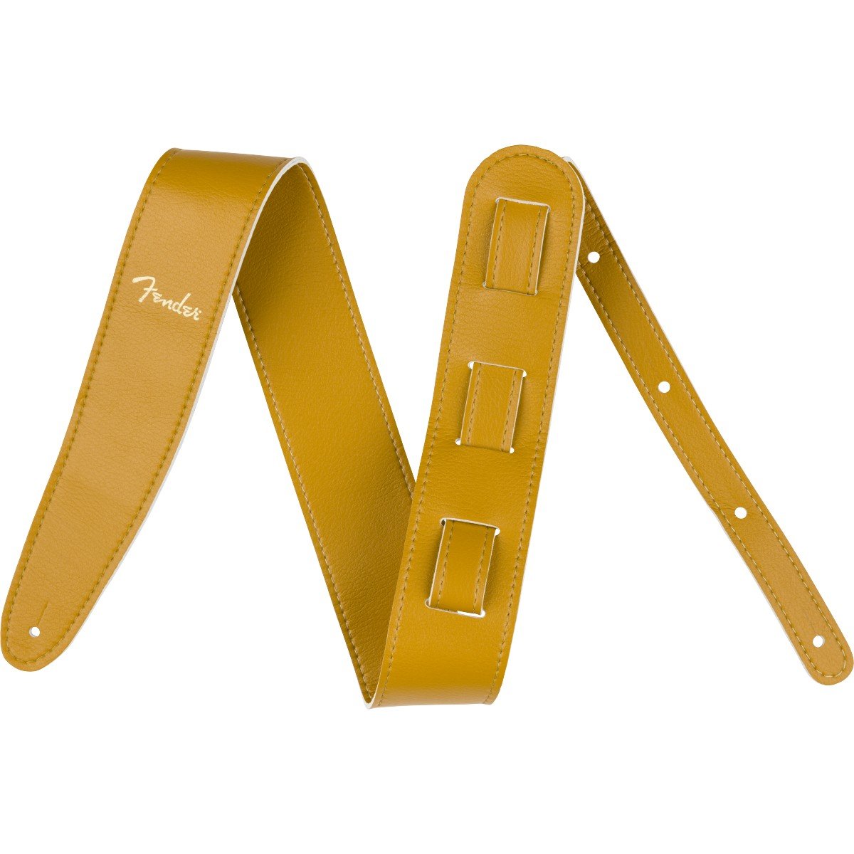FEN1751_001.jpg Fender Tracolla Fender Vegan Leather Butterscotch, 2.5" - immagine 1