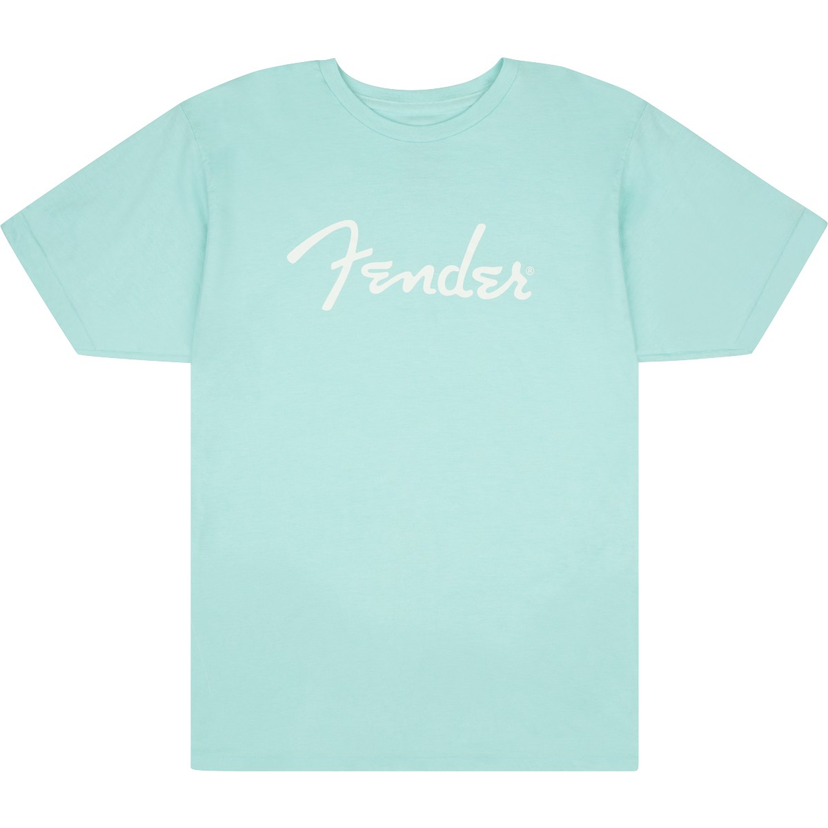 Fender Maglietta Fender® Spaghetti Logo, Daphne Blue, S