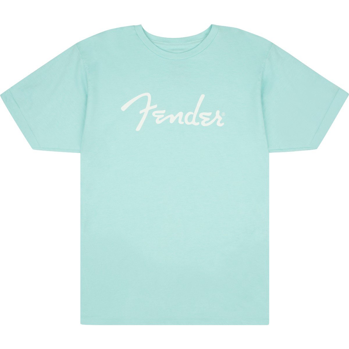 Fender Maglietta Fender® Spaghetti Logo, Daphne Blue, XL