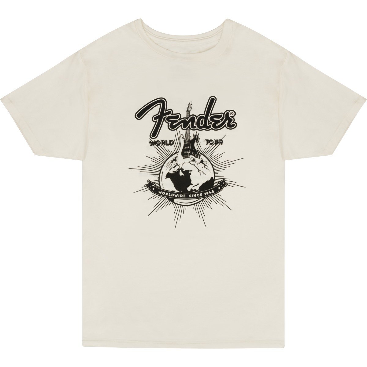 Fender Maglietta Fender® World Tour, bianco vintage, XL