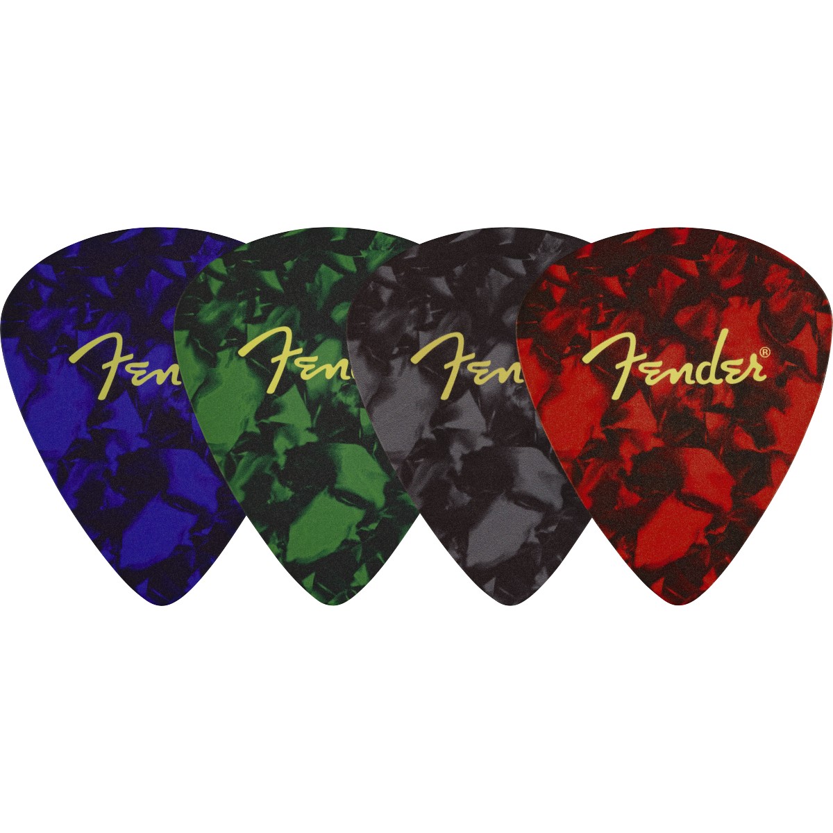 Fender Conf 4 sottobicchieri Fender Pick Shape 4-Pack Multi-Color