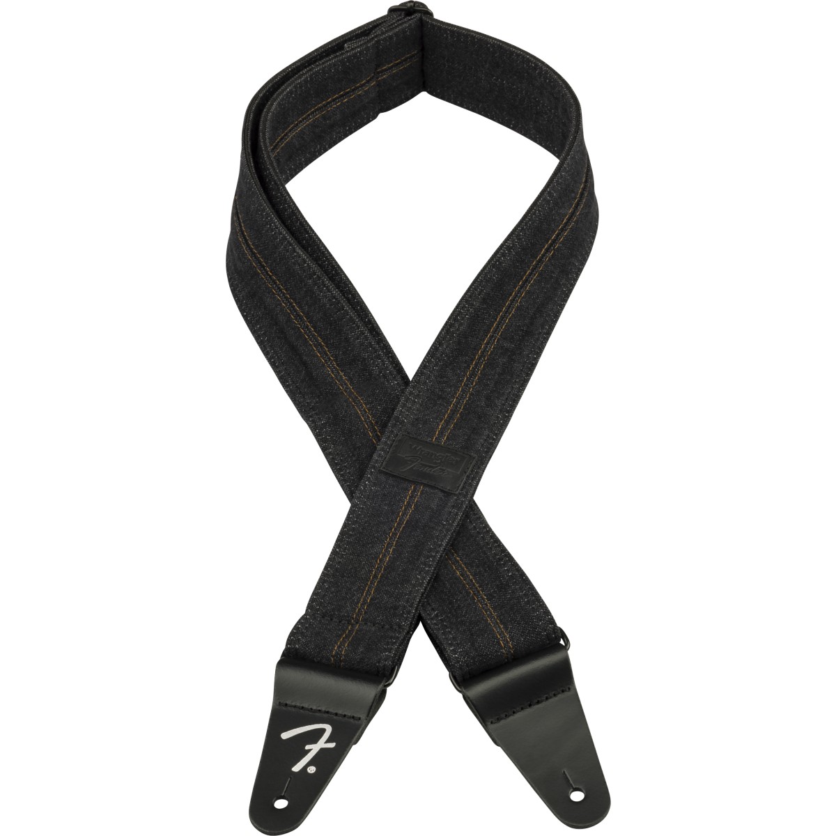 Fender Tracolla in denim Fender® x Wrangler®, Washed Black Stitch