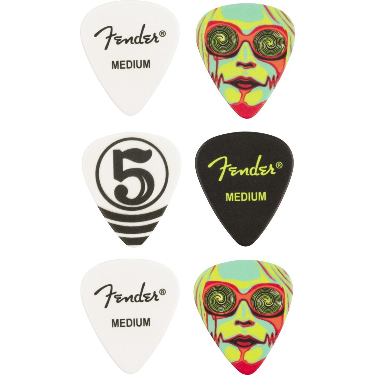 Fender Plettri in celluloide John 5 351 (confezione da 6)