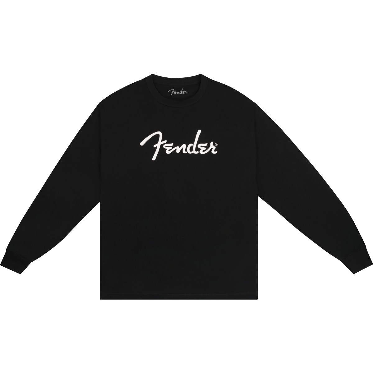 Fender Fender® Spaghetti Logo Long-Sleeve T-shirt, Black, S