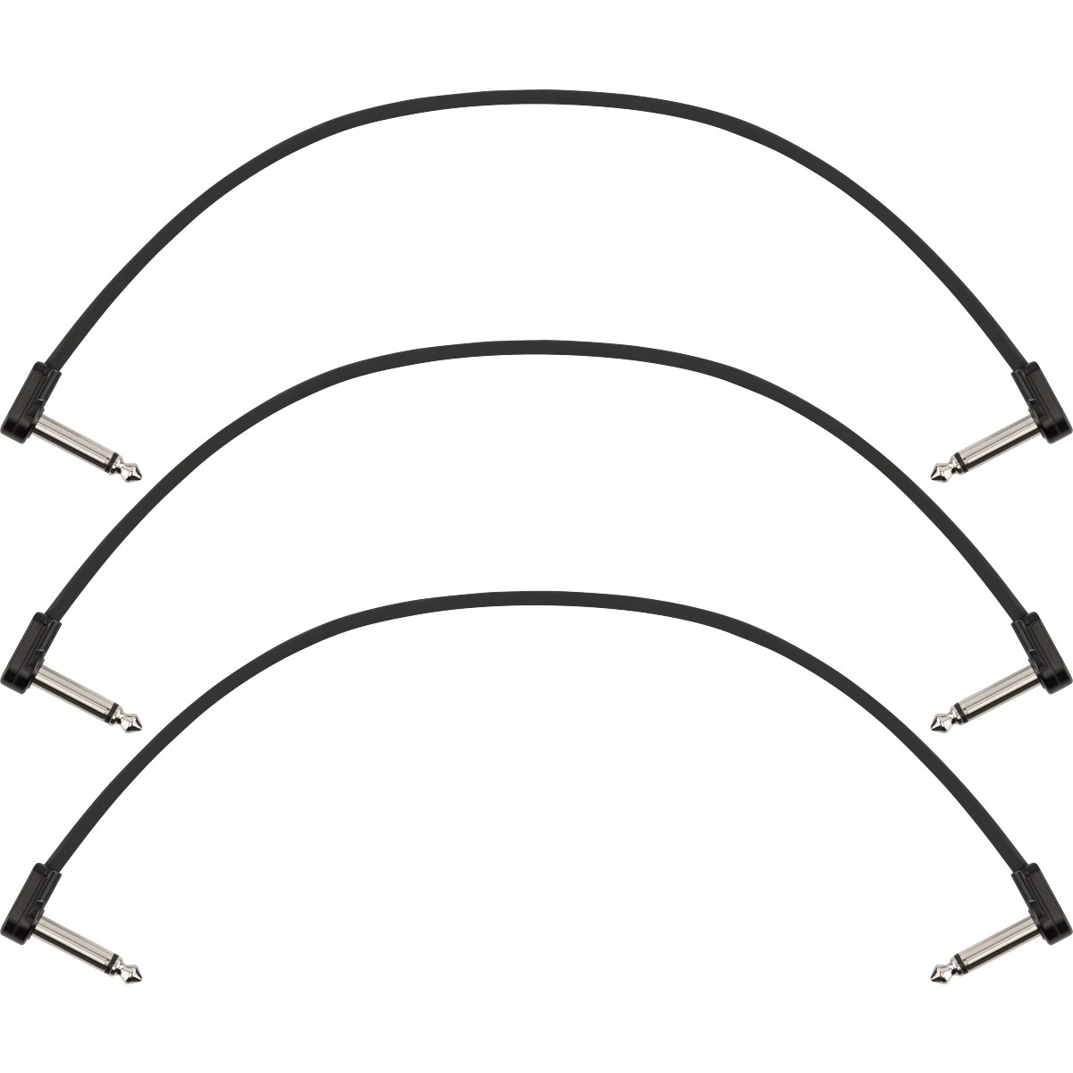 Fender Pack da 3 cavi Patch Fender Blockchain 12″, Angled/Angled