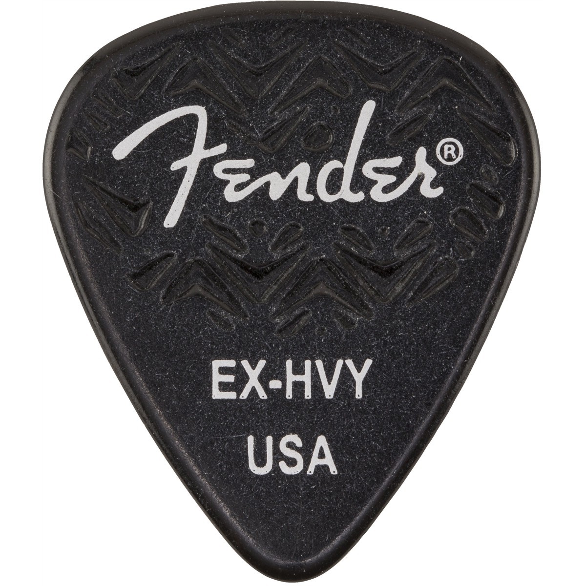 Fender Plettri 351 Shape Black Extra Heavy Confezione da 6