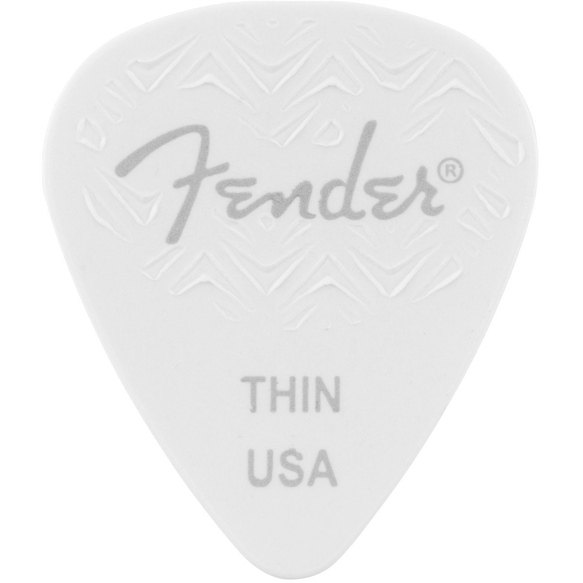 Fender Plettri 351 Shape White Thin Confezione da 6