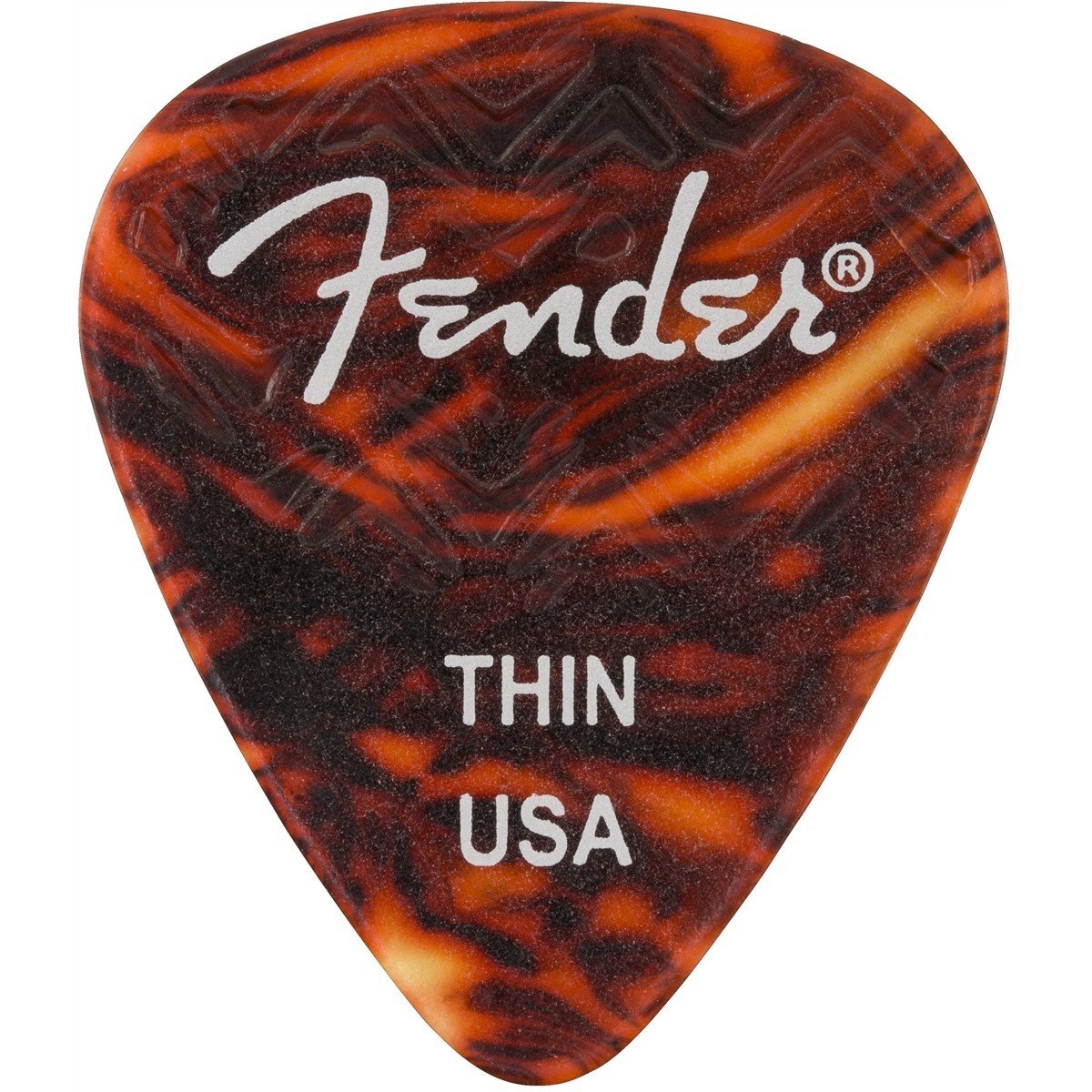 FEN392_001.jpg Fender Plettri 351 Shape Tortoise Shell Thin Confezione da 6 - immagine 1