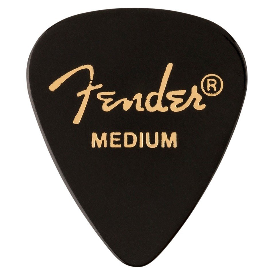Fender Plettri 351 Shape Premium, medi, Black, 12 pezzi