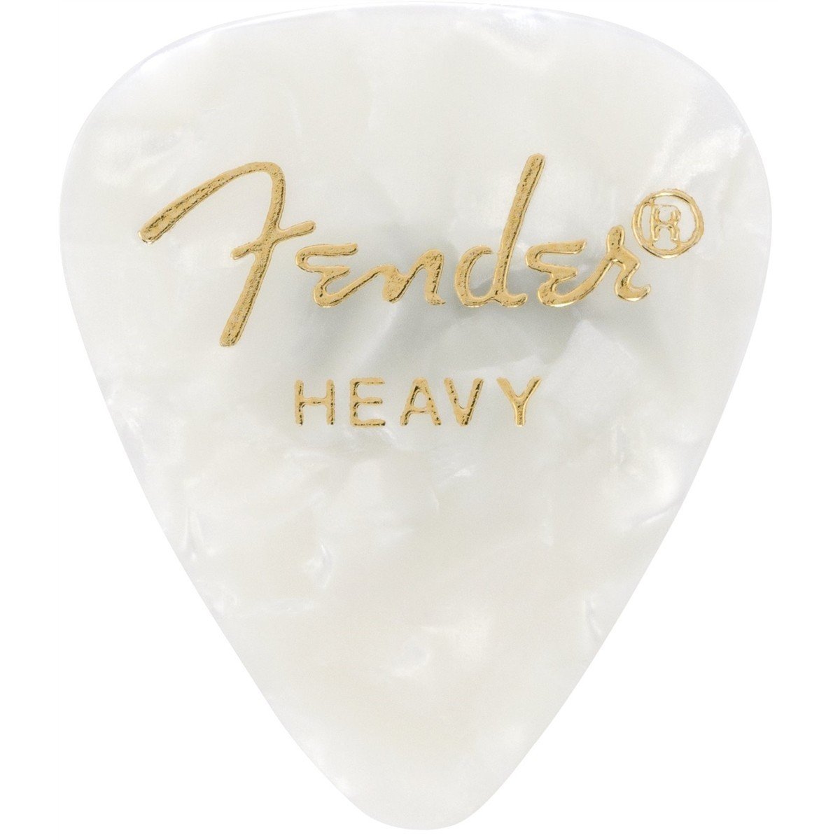FEN454_001.jpg Fender Plettri Premium in celluloide 351 Shape, Heavy, Moto White, confezione da 12 - immagine 1