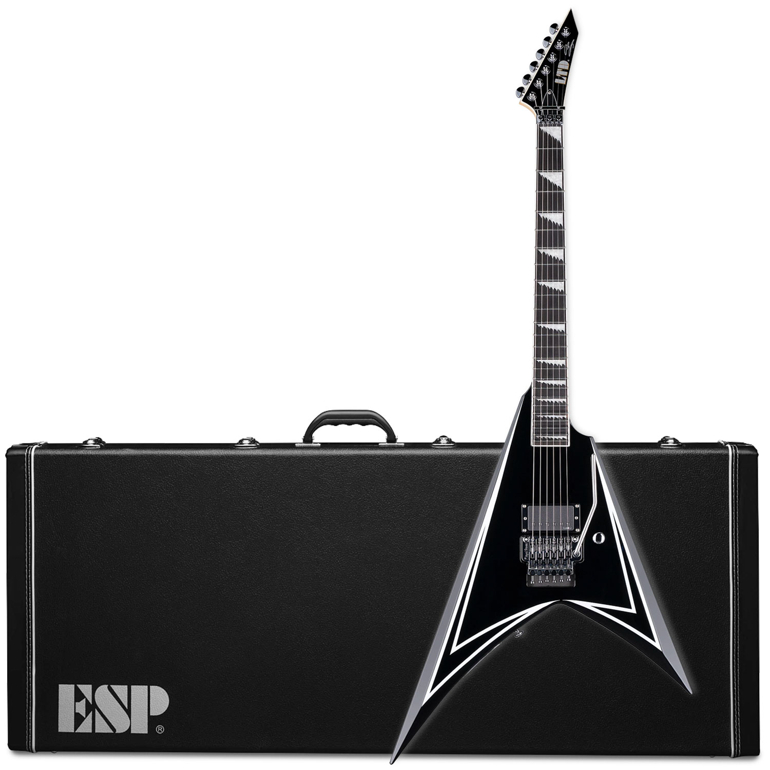 ESP LTD Alexi Laiho Sawtooth SE Black with White Pinstripe
