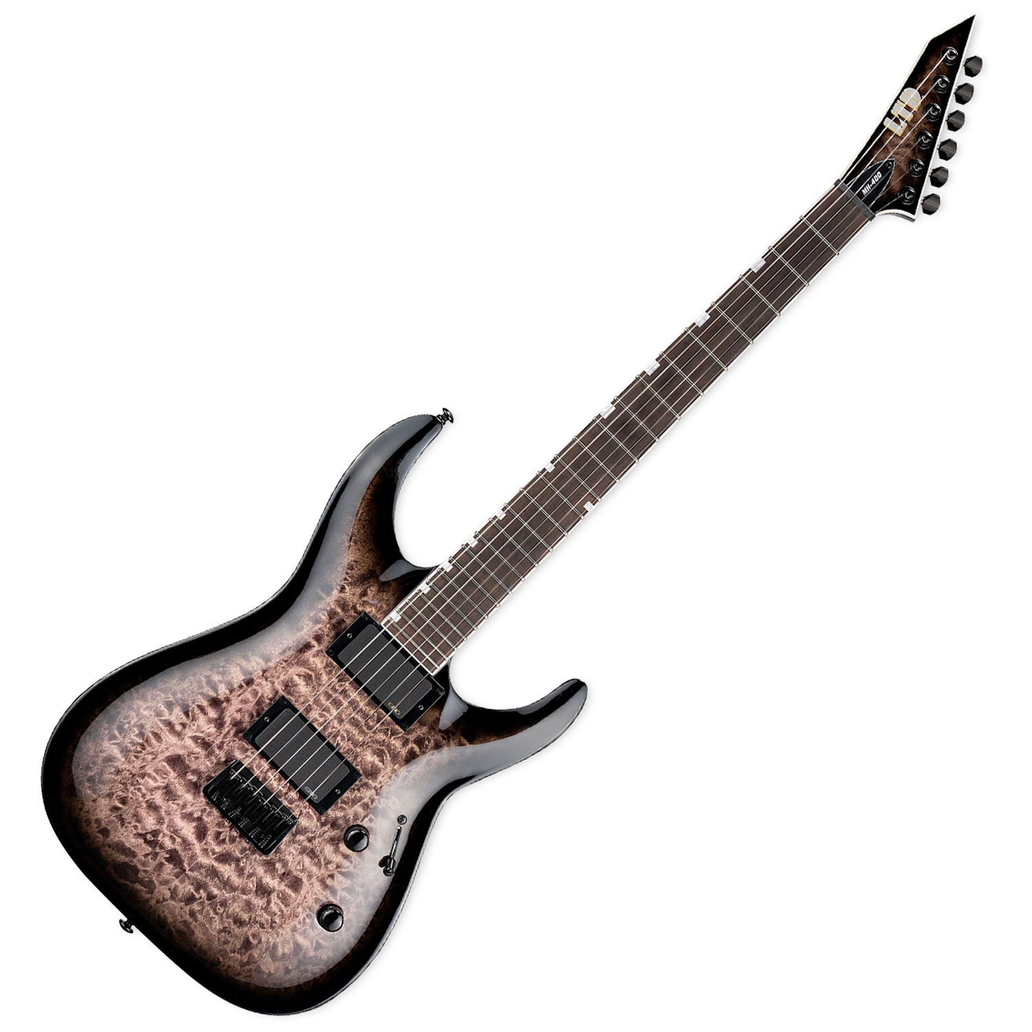 ESP LTD MH-400HT QM See Thru Black Sunburst