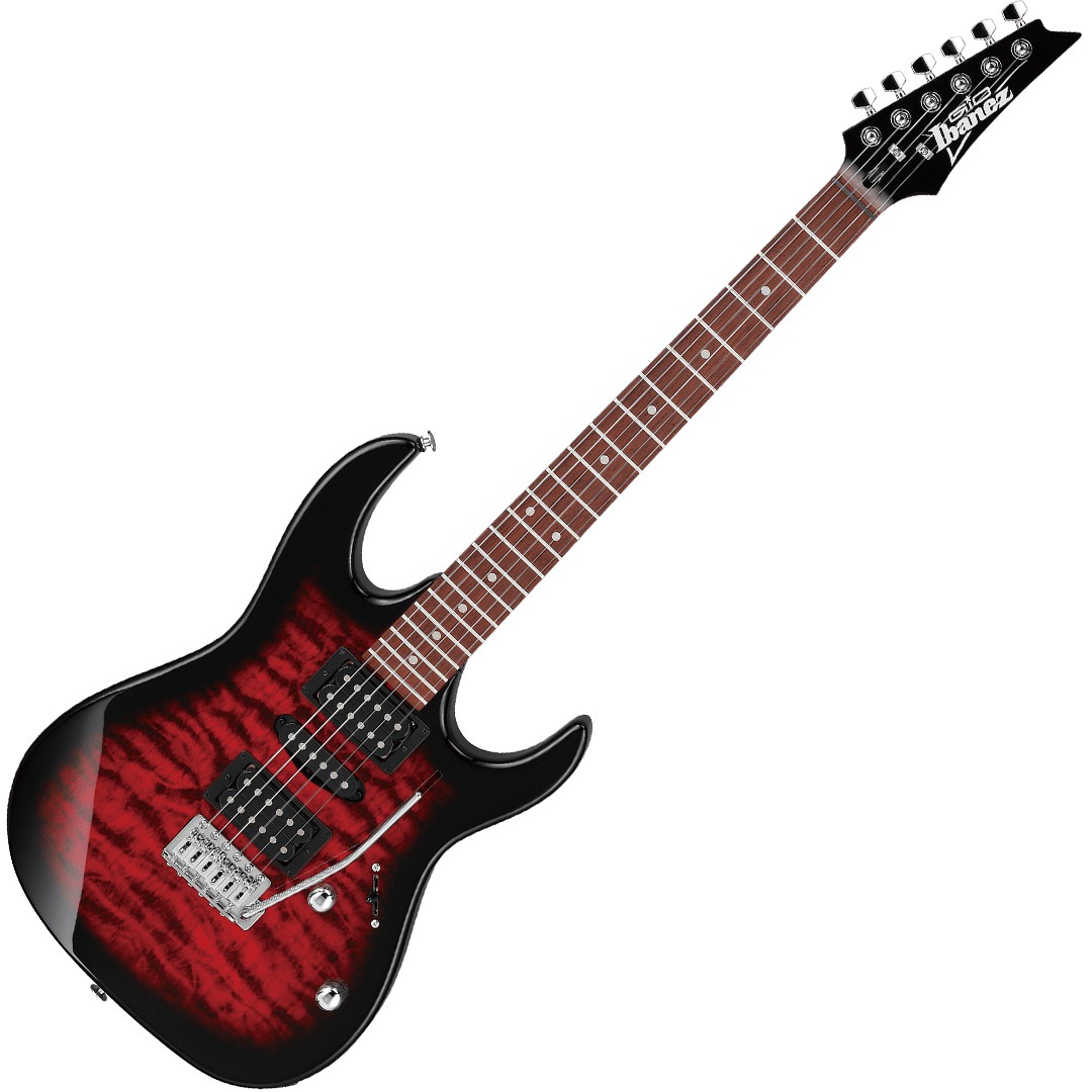 IBANEZ GRX70QA-TRB Transparent Red Sunburst